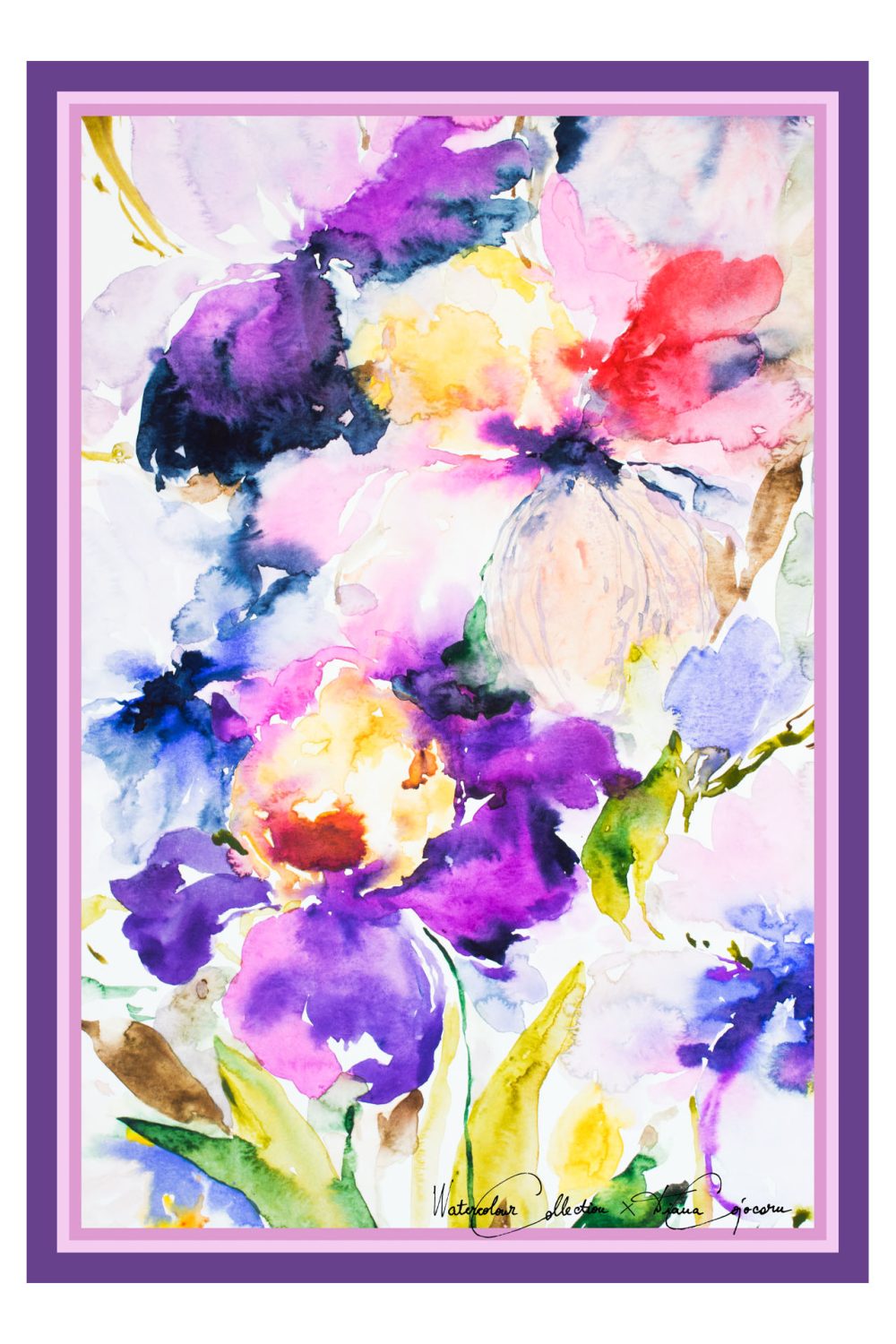 Petite écharpe violette ensorcelante - dianacojocaru.fr