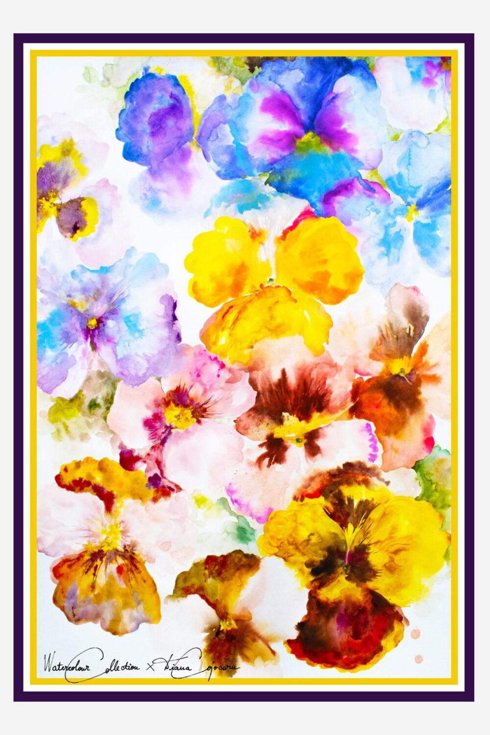 Floral Simplicity 70 x 70 cm - dianacojocaru.fr