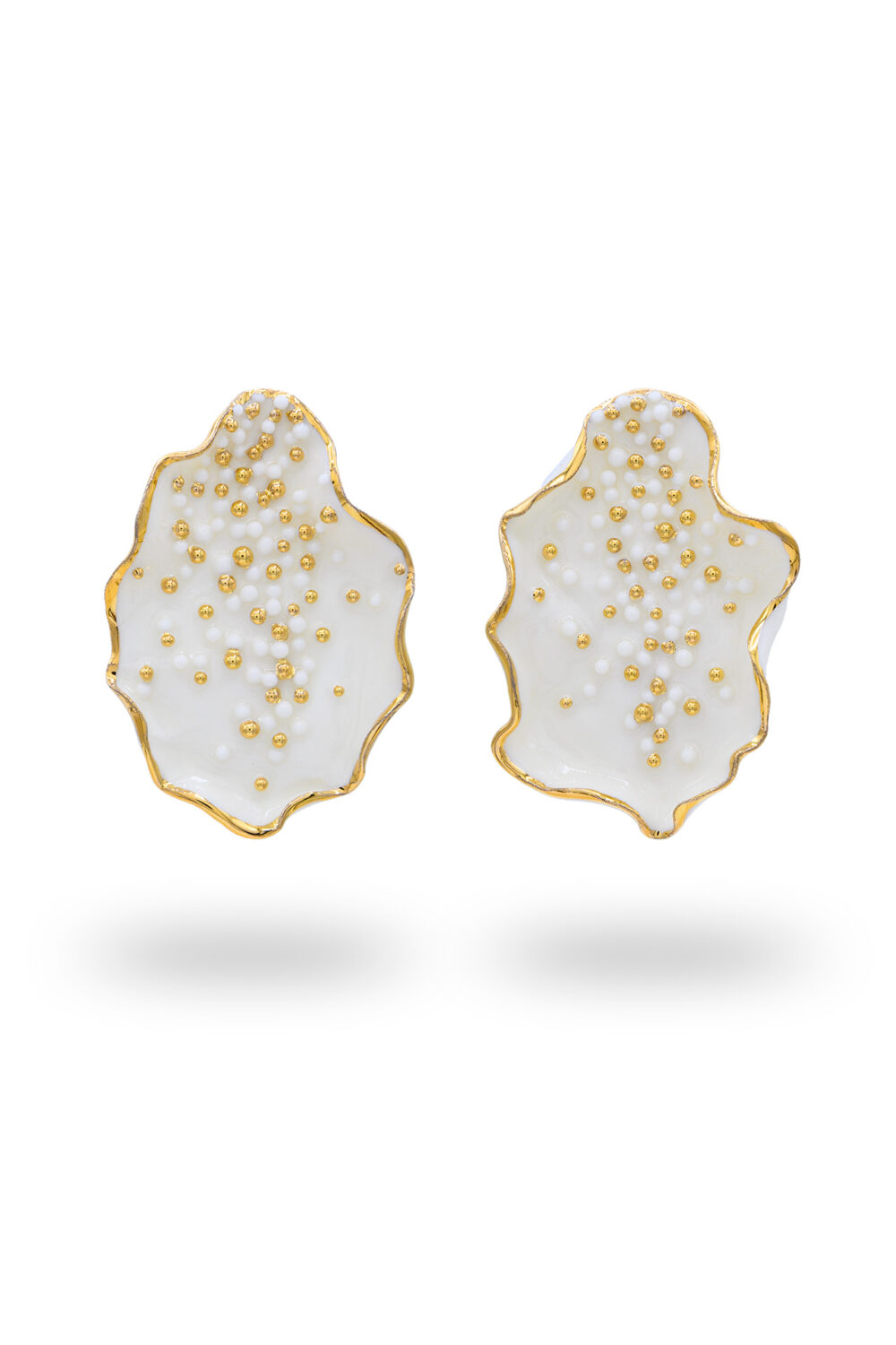 Sea Life Boucles d'oreilles blanches iconiques - dianacojocaru.fr